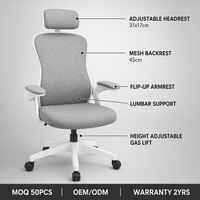 Silla Ergonómica de Malla para Computadora, para Estudiantes de Secundaria, Oficina en Casa, Giratoria, Altura Ajustable, para Sala de Estar, Hotel, Comercial