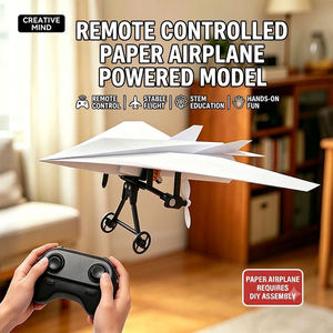 Componentes de Potencia para Avión de Papel con Control Remoto Antiinterferencias de 2.4G, Avión Modelo Experimental para Estudiantes con Doble Motor - Product Image 1