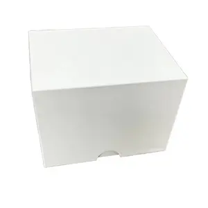 Caja de regalo de cartón blanco personalizada de alta calidad, solución de embalaje duradera reciclable ecológica con impresión personalizada