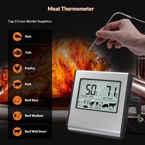 Thermomètre numérique pour viande avec sonde pour la <span class=keywords><strong>cuisson</strong></span>, écran LCD, four, <span class=keywords><strong>cuisson</strong></span> au four, grill et utilisation en cuisine - Product Image 4