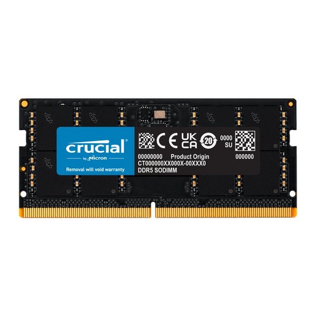 Original Crucial Ram DDR5 5600MHz 16GB 32GB 24GB 48GB 64GB CL46 1.1V Laptop Memory SODIMM for Lenovo Asus HP Dell Acer Notebook