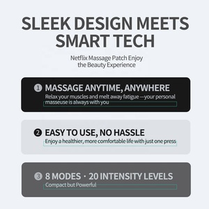 Masajeador Corporal con Almohadillas Reemplazables, 20 Velocidades, 8 Modos y Calor para Alivio del Dolor en Todo el Cuerpo y Relajación - Product Image 3