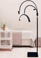 Haute couture 23 pouces Double tête LED lampe UV lumière UV et lampe de lune LED 2 en 1 éclairage de beauté pour Salon soins de la peau Double sortie