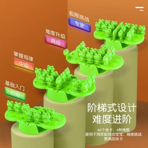 Frog Balance Toy For Children Educational Number Logic <b>Thinking</b> Seesaw Parent Child Interaction 4-14 Years Old - Product Image 2