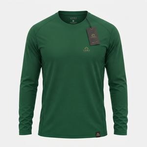เสื้อกีฬาแขนยาวผู้ชาย ผ้ากีฬาทนทาน สวมใส่สบาย ระบายอากาศได้ดี เหมาะสำหรับออกกำลังกาย ฟิตเนส วิ่ง - Product Image 1