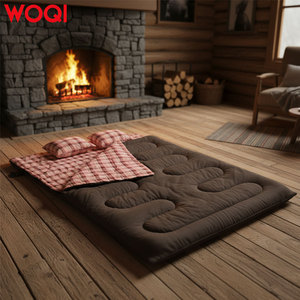 <span class=keywords><strong>Sac</strong></span> <span class=keywords><strong>de</strong></span> <span class=keywords><strong>couchage</strong></span> double WOQI pour adultes, sacs <span class=keywords><strong>de</strong></span> <span class=keywords><strong>couchage</strong></span> en flanelle pour 2 personnes, taille <span class=keywords><strong>Queen</strong></span>, pour le camping par temps froid - Product Image 6