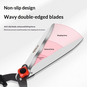 Sécateur télescopique grande taille en acier au carbone, ambidextre, avec manche extensible en aluminium, pour jardin et <span class=keywords><strong>haies</strong></span> - Product Image 5
