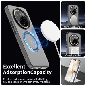 Funda Magnética para Teléfono con Acabado Mate <span class=keywords><strong>de</strong></span> Lujo, Sensación <span class=keywords><strong>de</strong></span> Piel, para Oppo Realme 15T/P3/14X/V70/14/C65S/14 Pro+V60 Pro/14X - Product Image 3