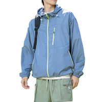 Chaqueta de Senderismo Unisex Impermeable para Verano, Protección Solar, Ligera, de Secado Rápido, con Protección UV, Tejido Transpirable, Corte Holgado