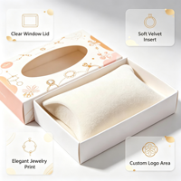 Boîte à tiroir coulissant personnalisée avec fenêtre transparente pour emballage cadeau de savon