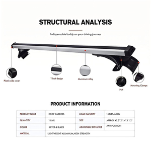 Nuovo Portapacchi da Tetto <span class=keywords><strong>Mitsubishi</strong></span> Pajero V93 V97 in Acciaio e Lega di Alluminio 4x4, Montaggio a Vite Universale, Capacità 100kg - Product Image 1
