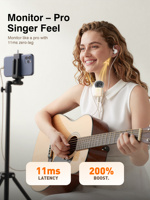 Casque de streaming V21pro, écouteurs filaires de type C avec micro externe pour l'enregistrement, le chant et la diffusion en direct