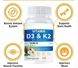 <span class=keywords><strong>Micro</strong></span> Ingredients Capsules de Vitamine D3 K2 Faciles à avaler Soutien immunitaire et cardiaque Non destiné aux femmes enceintes et aux nouveau-nés Non-OGM - Product Image 3