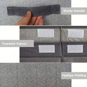 Caja de Juguetes Gris con Tapa Abatible, Organizador de Almacenamiento de Ropa Plegable, Cesta de Juguetes, Caja de Almacenamiento - Product Image 6