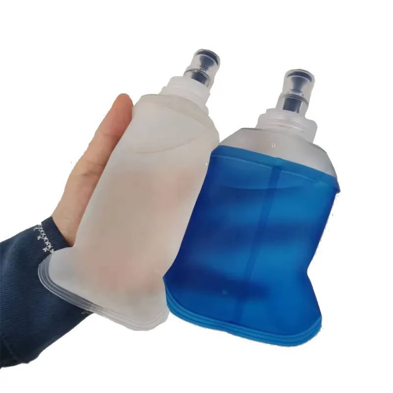 Botella de agua Flexible de 150 ml, botella de agua para hidratación de TPU, Mini frasco blando portátil para correr