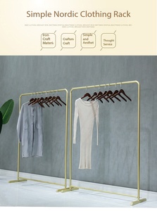 Expositor de Ropa Metálico de Una Sola Capa, Venta Directa de Fábrica, Expositor Dedicado para Tiendas de Ropa - Product Image 5