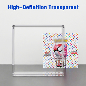 Estante de exhibición de acrílico transparente con protección UV ecológica, <span class=keywords><strong>caja</strong></span> de tarjetas Pokémon a prueba de polvo, paquete de 30 cajas de refuerzo japonesas <span class=keywords><strong>para</strong></span> exhibición de tienda - Product Image 4