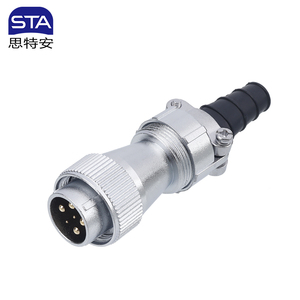 IP67 konektor tahan air <span class=keywords><strong>2</strong></span> 3 4 5 6 7 8 9 10 12 14 15 Core WF20 soket TV persegi flens Z konektor tahan air melengkung - Product Image 4