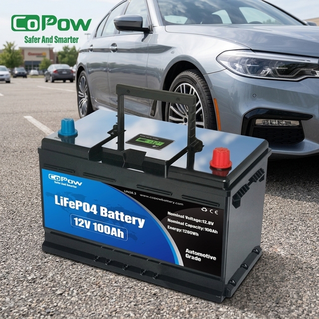 12.8V High Performance Lithium Starter Battery AGM Replacement for Modern Vehicles Car Battery Start Stop