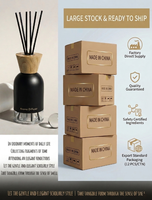Diffuseur de parfum d'ambiance de luxe 200 ml à marque privée, avec couvercle en bois naturel et verre mat, 6 parfums disponibles – Prix usine