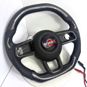 Volante de Fibra de Carbono Forjado y Calefactado con Luz LED de Cambio de Marcha, Ajuste Personalizado para <span class=keywords><strong>Jeep</strong></span> Wrangler JL 2018-2025 Gladiator JT <span class=keywords><strong>Rubicon</strong></span> Pick Up - Product Image 2