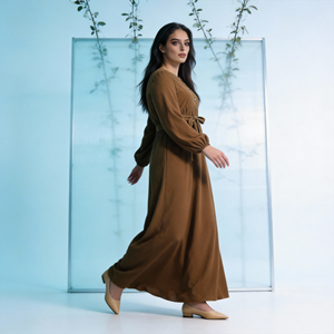 Luxury High Quality Sequined Polyester Elegant Abaya for Muslim Women Custom <b>Party</b> Dress Wholesale - Product Image 3