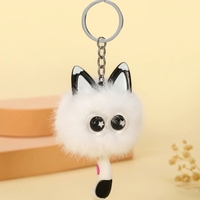 Porte-clés pendentif sac à dos en peluche Weixi, forme animal mignonne et adorable avec petite queue, petit cadeau pour dortoir, bijou pour activité scolaire