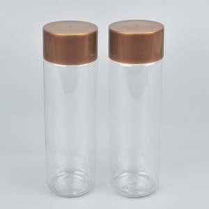 Transparent Pet Beverage Bottle 250ml With Lid <b>Reusable</b> Travel Water <b>Cup</b> Plastic Drinkware - Product Image 1