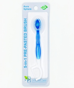 Spazzolino da Denti 5-in-1 con Perline per Alito Fresco - Setole Morbide, Formato da Viaggio, Manico in Plastica, Monouso, Uso Domestico, Fornitura all'Ingrosso Personalizzata - Product Image 2