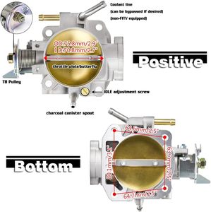 309-05-1050 70Mm Alpha Loạt Throttle Cơ Thể Thay Thế Cho Honda B/D/H/F Loạt 1990-2001 Acura <span class=keywords><strong>Integra</strong></span> 1996-2000 Civic - Product Image 2