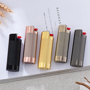 Étui à briquet en métal de qualité supérieure avec logo personnalisé Jiaxin, accessoires pour fumeurs, porte-briquet, étui classique durable pour <span class=keywords><strong>briquets</strong></span> J6 - Product Image 5