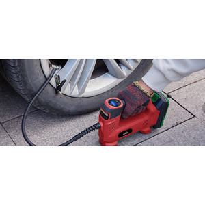 Inflador de Neumáticos Inalámbrico Upin 20V Portátil con Pantalla Digital, Rojo, de Plástico, Cilindro Único, para Autos Compactos y Motocicletas - Product Image 1