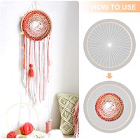 Machine de tricot circulaire en bois massif 19x7,48 pouces, outil de bricolage fait à la main, bricolage, cadre tressé, rond, machine de tissage en bois, avec petits trous