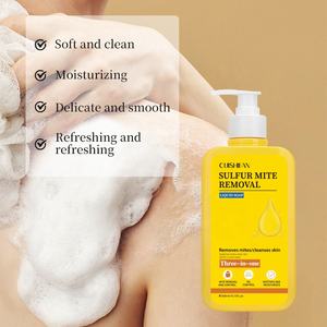 Gel douche de haute qualité nettoyant pour le corps soufre <span class=keywords><strong>Anti</strong></span>-acariens nettoyage en profondeur contrôle de l'huile hydratant blanchissant Gel douche exfoliant OEM - Product Image 3