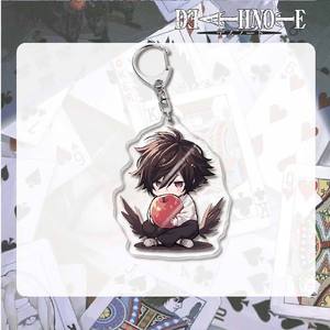 Classique Anime <span class=keywords><strong>Death</strong></span> <span class=keywords><strong>Note</strong></span> Transparent Acrylique Porte-clés Double Face Imprimer Japonais Dessin Animé Pendentif - Product Image 6