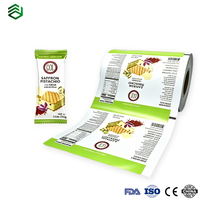 Film laminé de qualité alimentaire, film d'emballage pour biscuits et snacks imprimé sur mesure pour machine d'emballage automatique