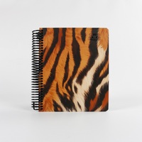 Carnet à spirales YAOSHENG A6/A6L/A5MINI/A5/B5/A4 à motif léopard – Lot de 6 carnets numériques de haute qualité, 100 feuilles épaisses