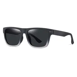 MOSI Square TR90 Frame Sunglasses Dark Luxury Brand Design Polarized Sports Men Driving Party Eyewear Sun Glasses TAC Lens Uv400
