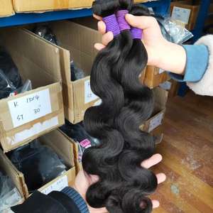 Chaîne de cheveux humains brésiliens bruts, humide <span class=keywords><strong>et</strong></span> ondulé, 9A, 6x6 Hd, vente en gros, lot de 3 - Product Image 1