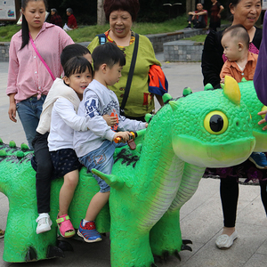Depósito 15 Gecai Venta caliente Dino Park Riding Dinosaur Machine Animatronic Dinosaur Ride para niños - Product Image 3