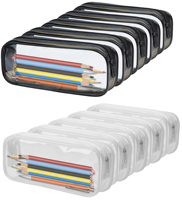 Nouvelle trousse à crayons en PVC transparent et imperméable 2026 à faible MOQ