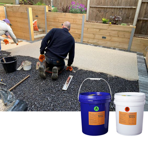 Crystal Clear Liquid <strong>Epoxy</strong> Resin Bound Aggregate <strong>Floor</strong> <strong>Coating</strong> Gravel Bonding Agent Brush Driveway - Product Image 2