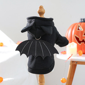PETCIRCLE Autumn/Winter Halloween Pet <b>Clothes</b> <b>Cat</b> and Dog <b>Clothes</b> Autumn/Winter Hooded Fleece-Lined Sweatshirt Collection - Product Image 4