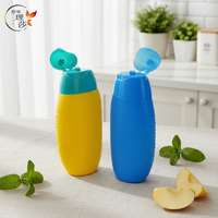 Bouteilles de conditionneur HDPE de marque RISA, couleur personnalisée, bouchon plat anti-enfants, sérigraphiées, pour shampoing, soins de la peau, sérum, lotion, cheveux