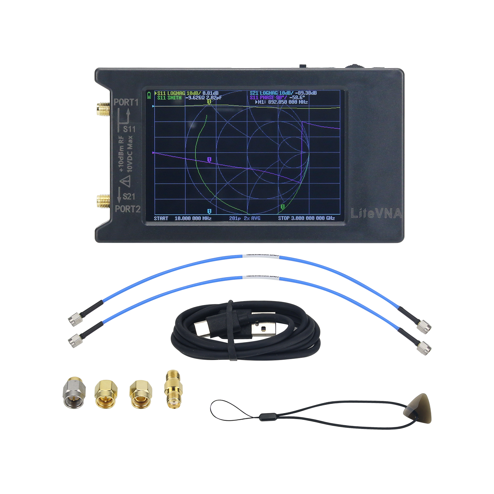 LiteVNA-64 50KHz-6.3GHz ベクトルネットワークアナライザ VNA