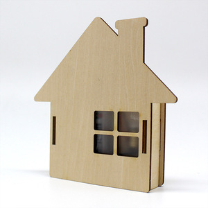 Wooden House Model <b>Diy</b> <b>Kit</b> For Kids Age 4-6Y Educational Toy Project Toys - Product Image 1