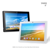 Tablette industrielle Android 8 pouces RK3576S avec écran tactile capacitif projectif 10 points, montage mural, Ethernet PoE, en stock SN808