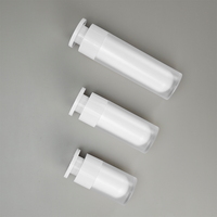 Flacon Pompe Airless Double Compartiment Luxe Mat Givré en PP pour Cosmétiques, 15ml, 30ml, 50ml, 100ml – Vente en Gros