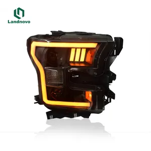 Landnovo Auto Lichaamsdelen Beste Kwaliteit Led Head Lamp Voor Ford Ranger F150 2015-2017 Auto Koplamp