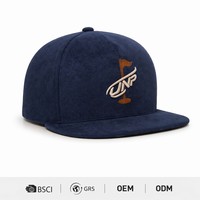 Nouvelle Tendance Casquette de Baseball de Luxe en Daim Bleu Marine avec Logo Brodé 3D Personnalisé, 6 Panneaux, Visière Courbée, Performance, Haute Qualité, Fournisseur